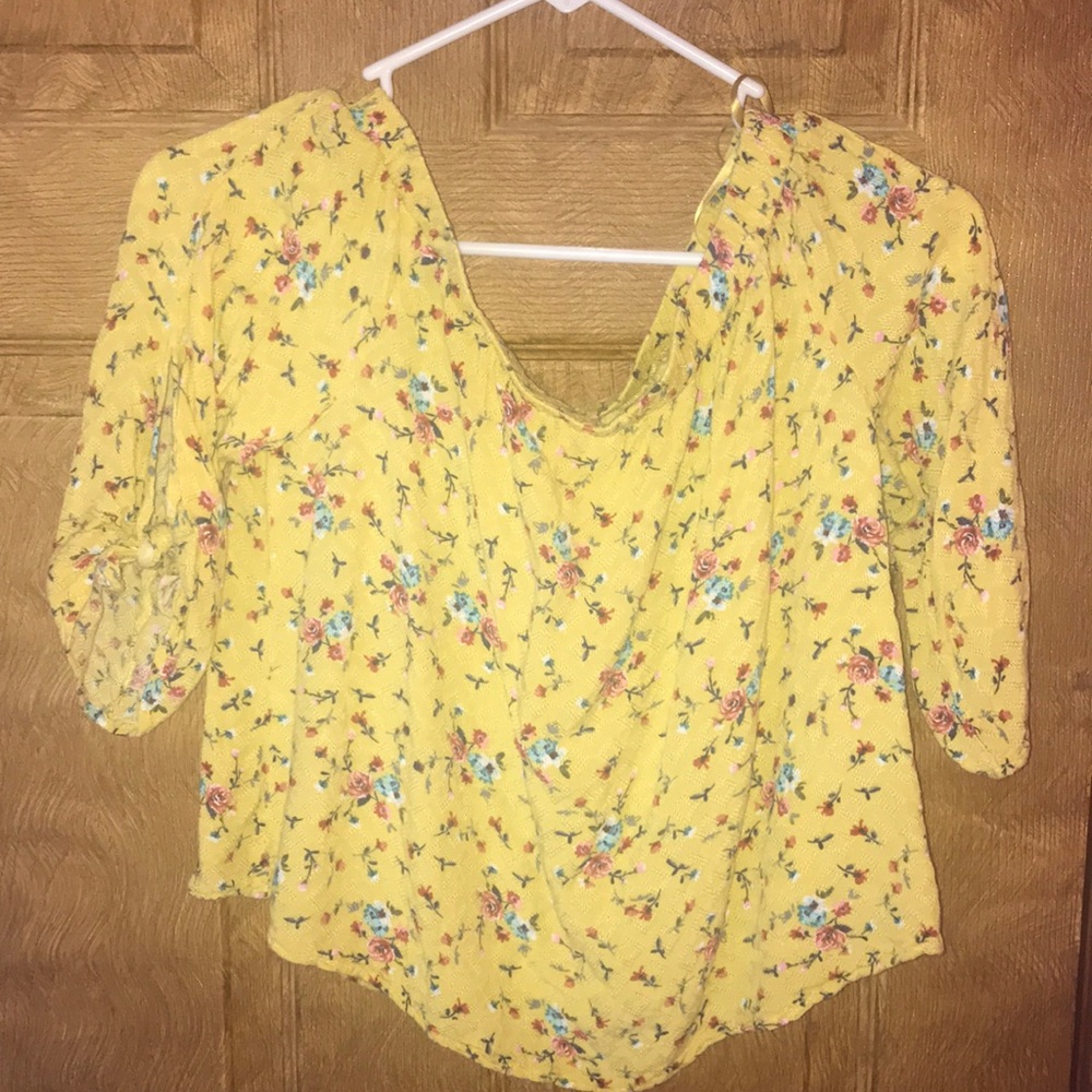 Off the shoulder crop top